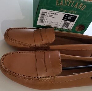 Eastland Patricia Driver Loafers Camel sz 9.5